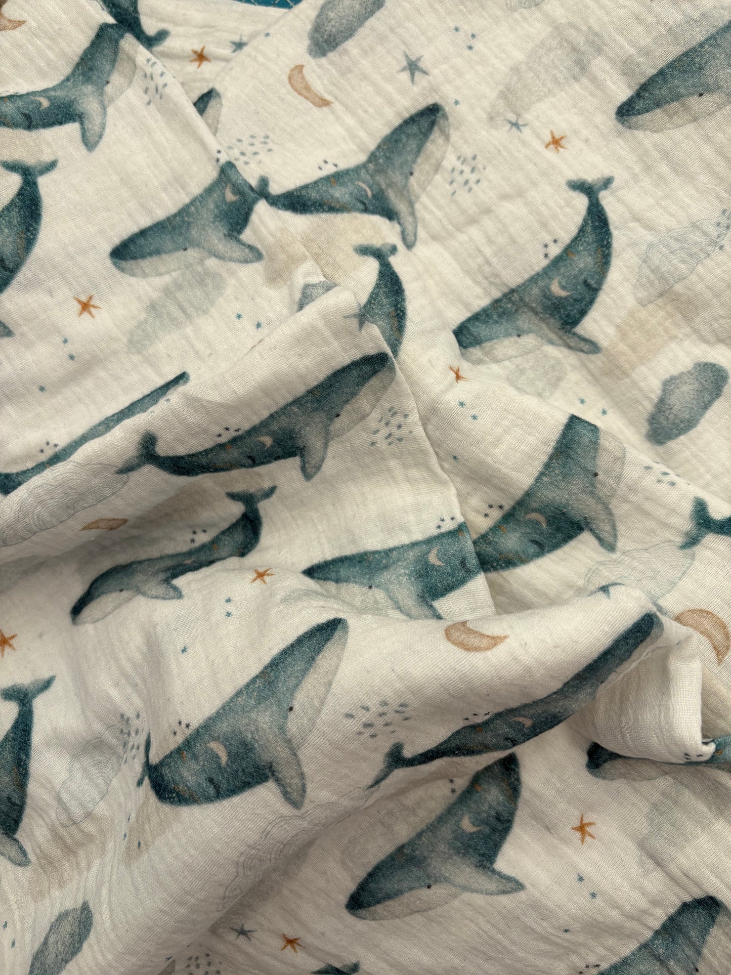 LARGE BLANKET - FLUFFY AND DOUBLE MUSLIN
